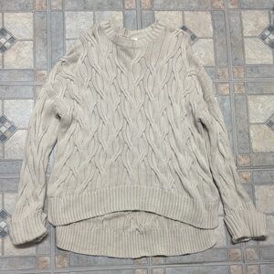 Cable knit sweater